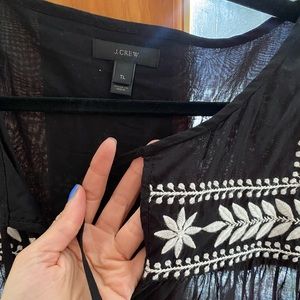 Beachy tie tunic top